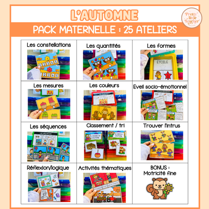 Tous les Packs Maternelle pour toute l'année