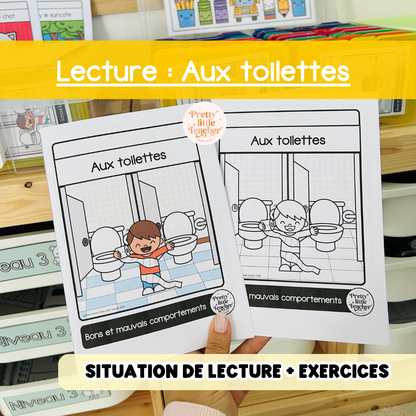 Lecture : Aux toilettes