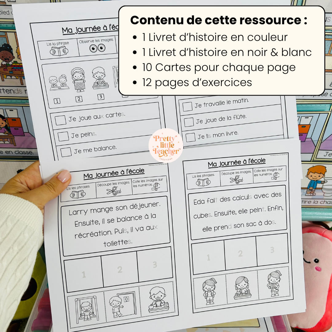 Lecture : Ma journée à l'école