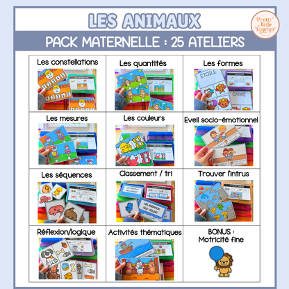 Tous les Packs Maternelle pour toute l'année