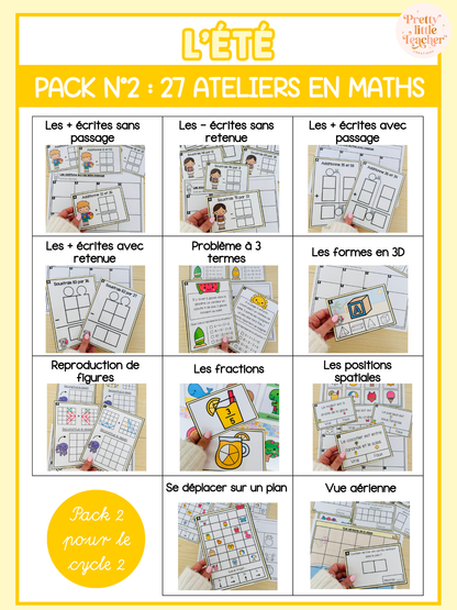 Pack 2 Mathématiques pour toute l'année