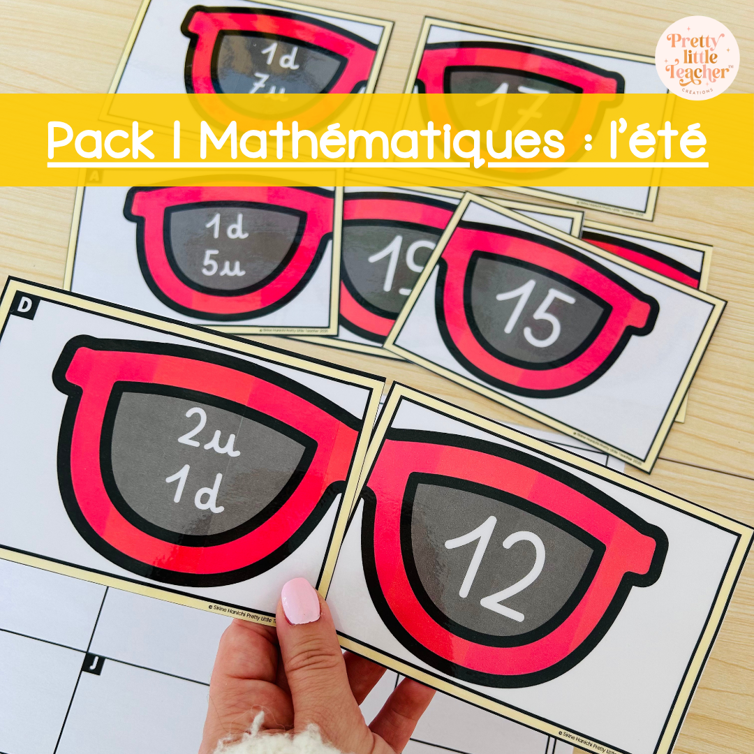 Pack 1 Mathématiques sur l'été