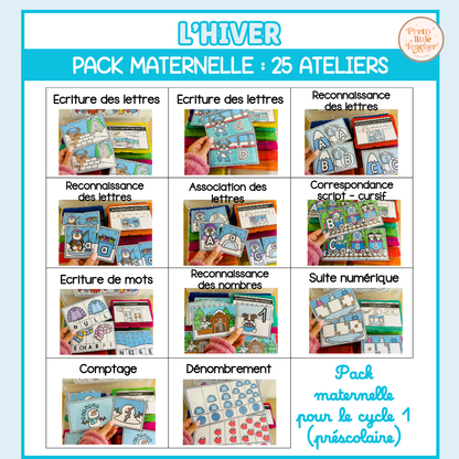 Tous les Packs Maternelle pour toute l'année