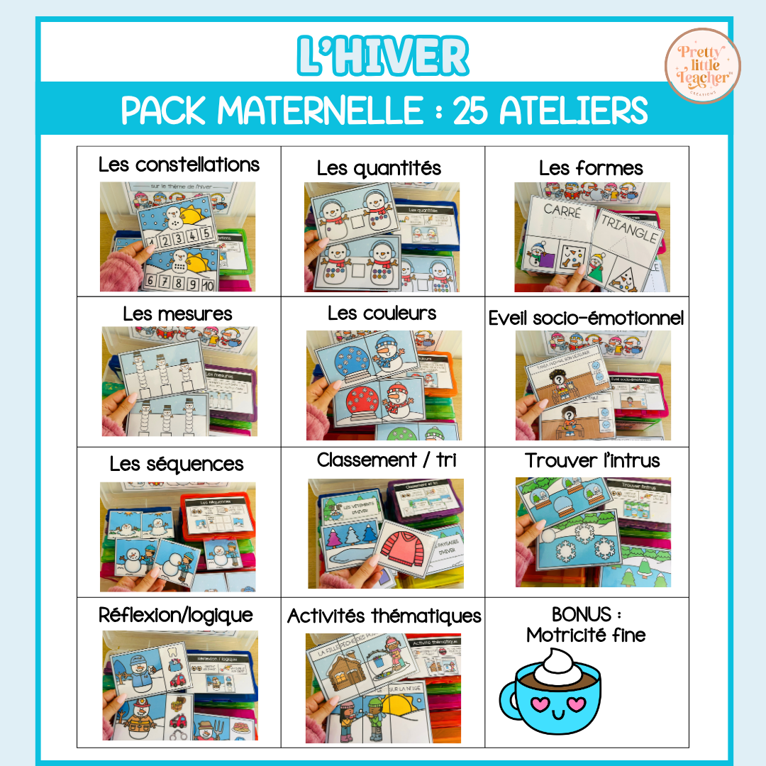 Tous les Packs Maternelle pour toute l'année