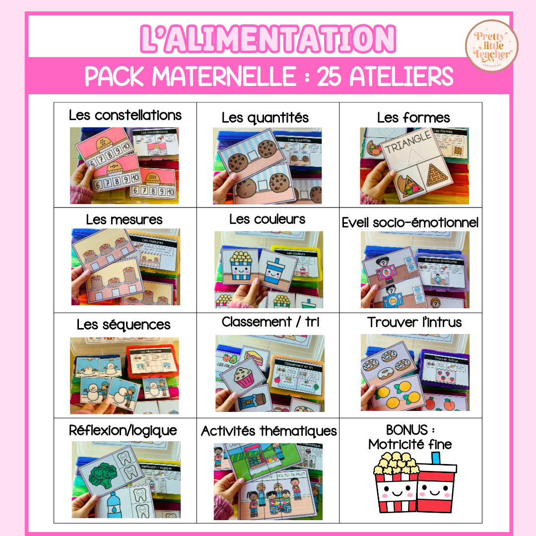 Tous les Packs Maternelle pour toute l'année