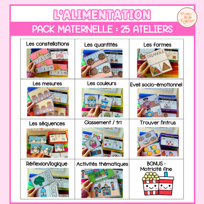 Tous les Packs Maternelle pour toute l'année