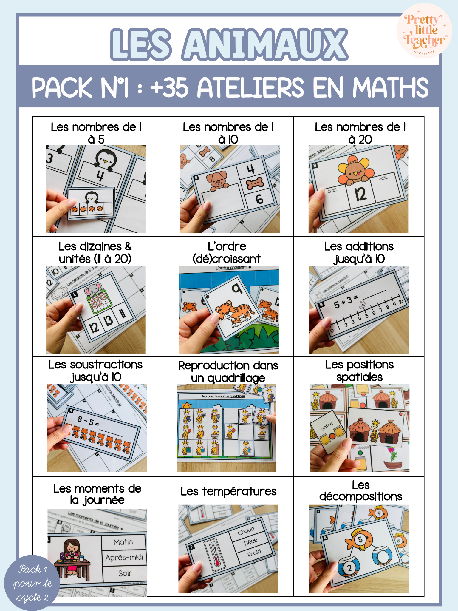 Pack 1 des animaux