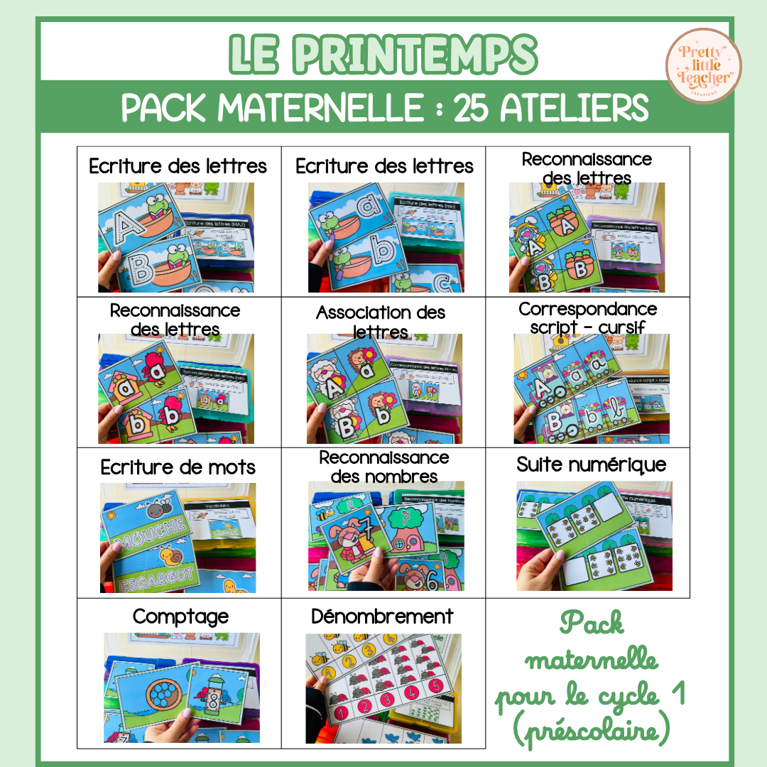 Tous les Packs Maternelle pour toute l'année