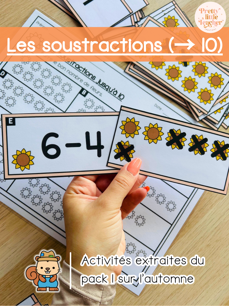 Les soustractions jusqu'à 10 (3x)