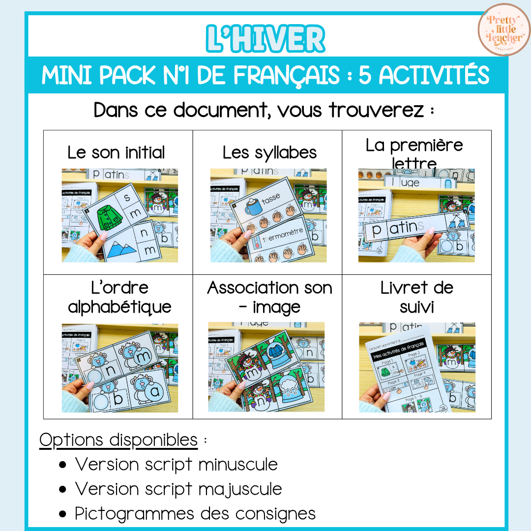 Tous les Mini Packs 1 Français pour toute l'année