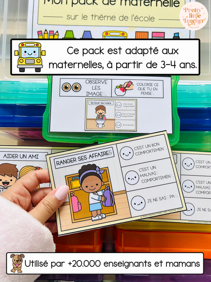 Pack Maternelle sur la rentrée ✏️ : 25 activités à imprimer