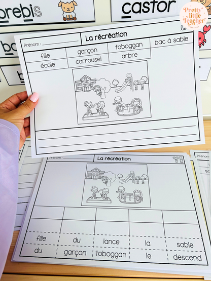 ✏️ Activités d'écriture sur l'école 🎁