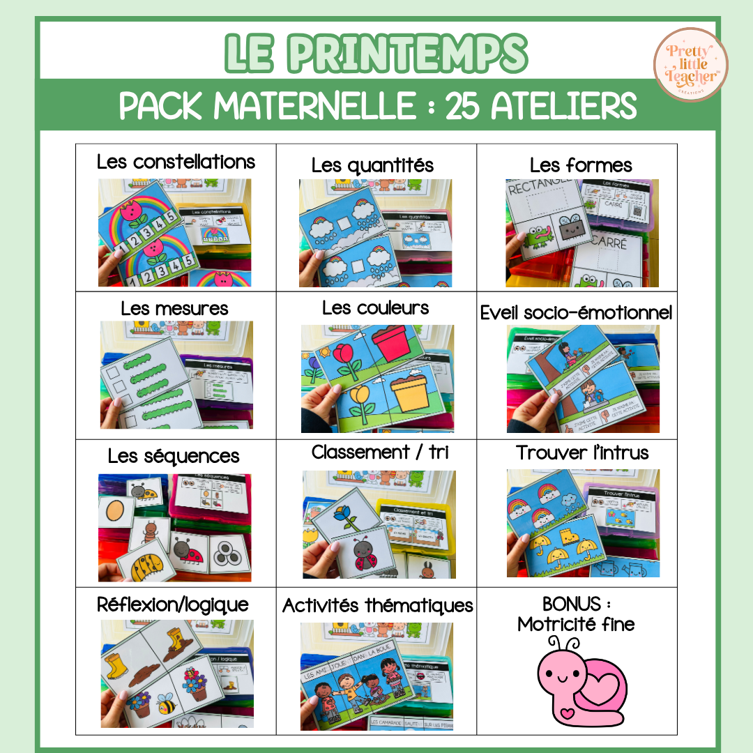 Tous les Packs Maternelle pour toute l'année