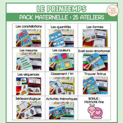 Tous les Packs Maternelle pour toute l'année