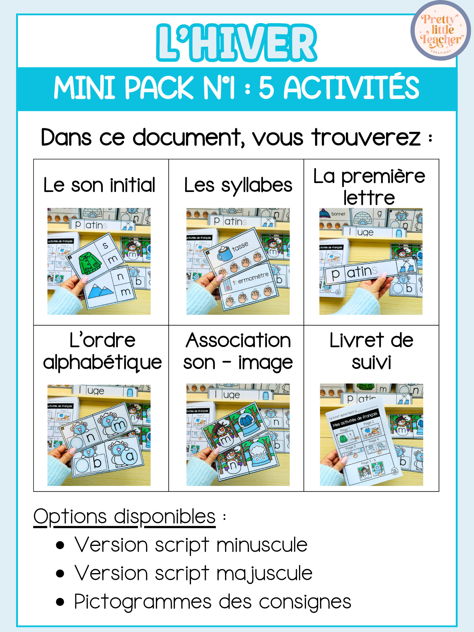 Mini Pack 1 Français sur l'hiver