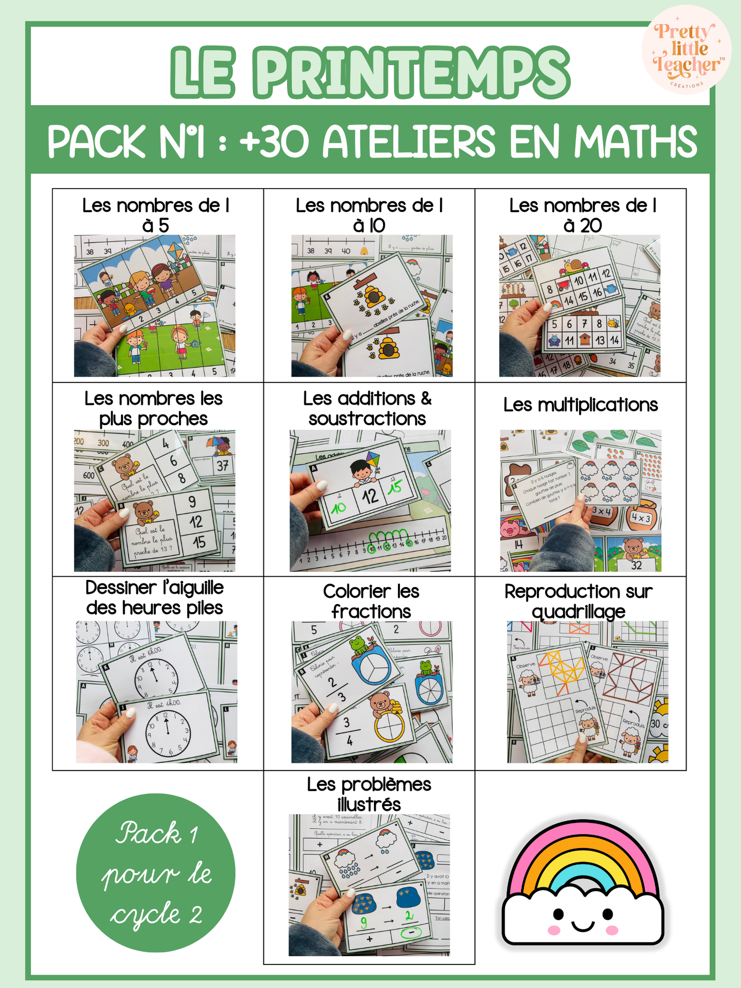 Pack 1 Math sur le printemps