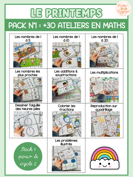Pack 1 Math sur le printemps