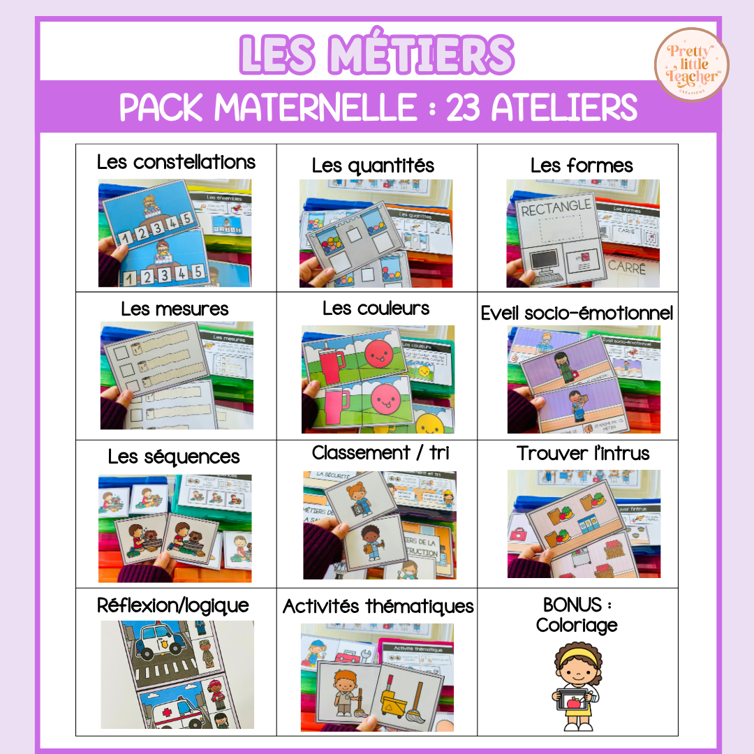 Tous les Packs Maternelle pour toute l'année