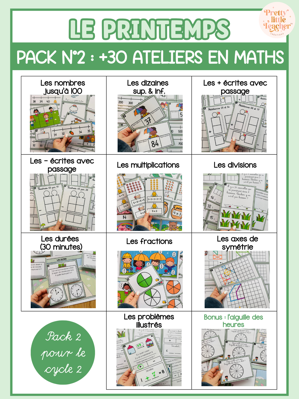 Pack 2 Mathématiques sur le printemps