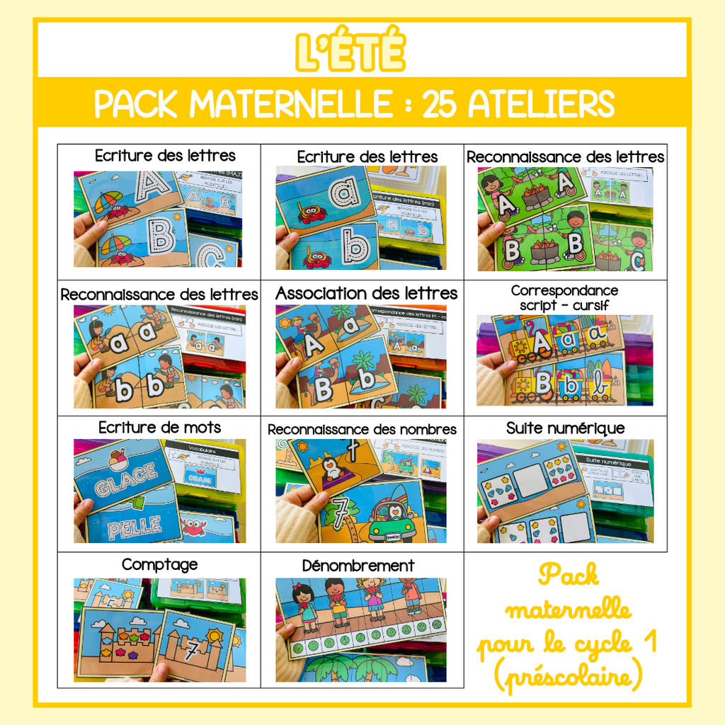 Tous les Packs Maternelle pour toute l'année