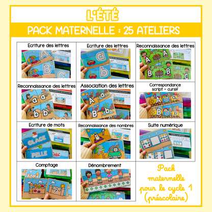 Tous les Packs Maternelle pour toute l'année