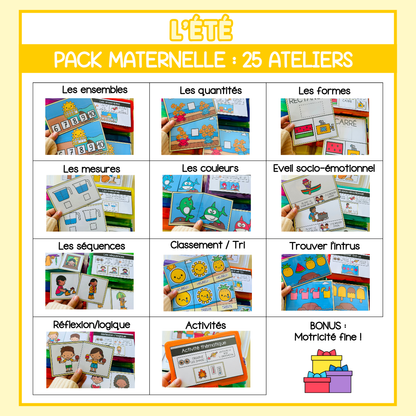 Tous les Packs Maternelle pour toute l'année