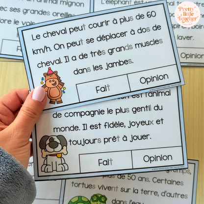 Pack 2 Français sur les animaux