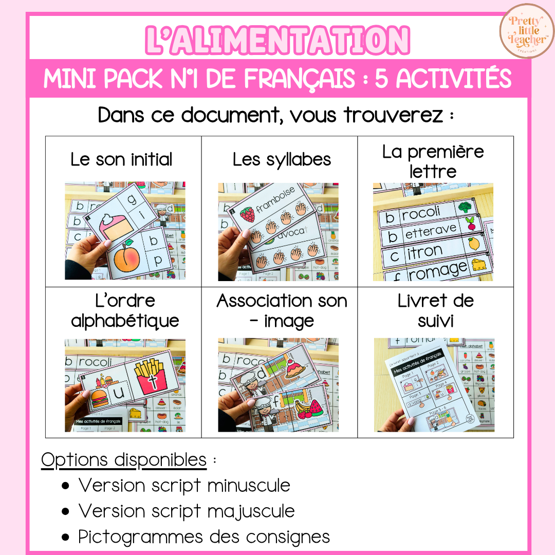 Tous les Mini Packs 1 Français pour toute l'année
