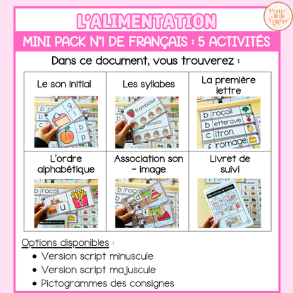 Tous les Mini Packs 1 Français pour toute l'année