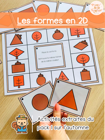 Les formes en 2D (3x)
