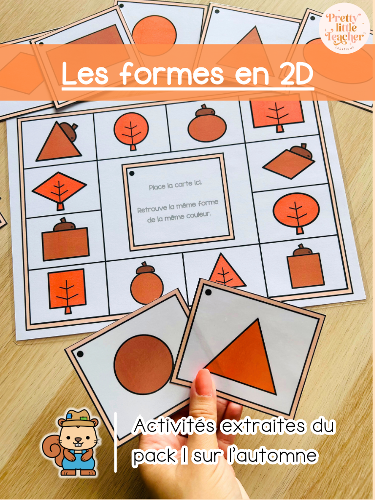 Les formes en 2D (3x)