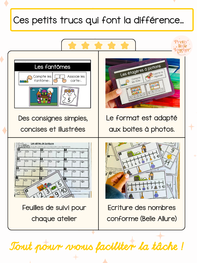 Dénombrer jusqu'à 5, les amis de 5 (5x)