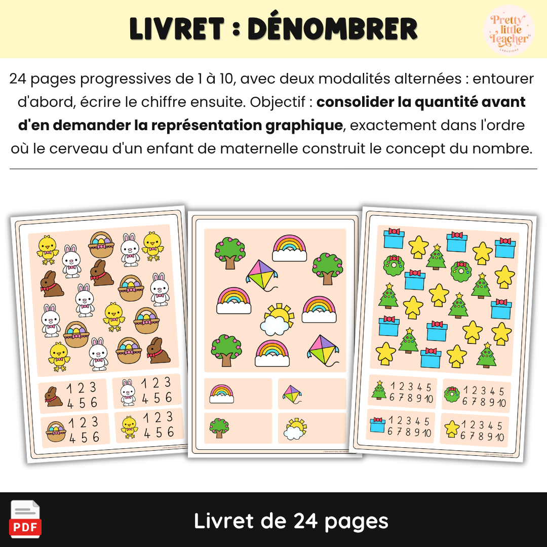 Pack de 4 livrets d'activités pour la maternelle : écrire, dénombrer et tracer