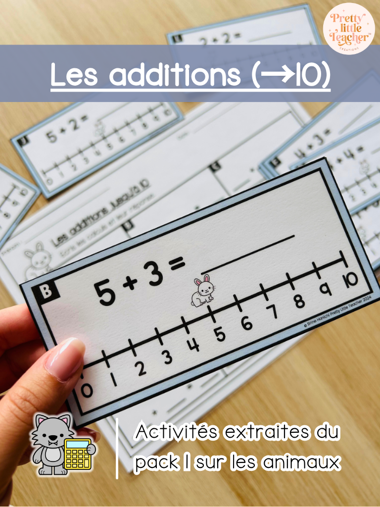 Les additions jusqu'à 10 (3x)