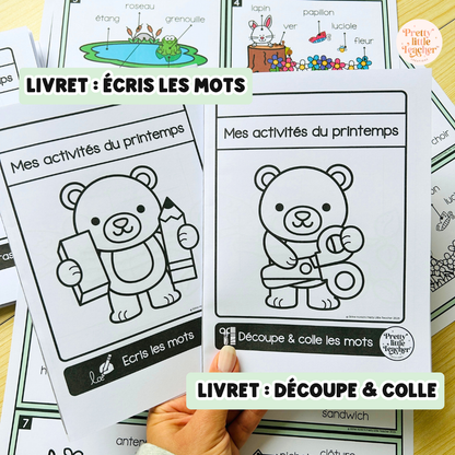 Activités de vocabulaire sur le thème du printemps