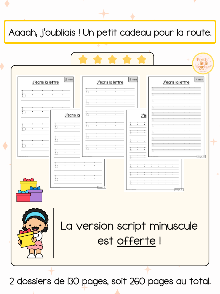 Livrets : j'apprends à écrire progressivement en script