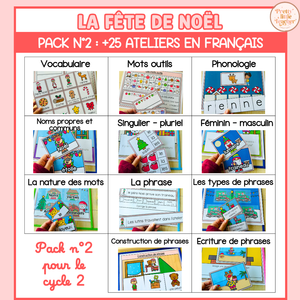 Pack 2 Français sur Noël