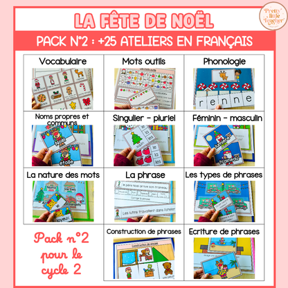 Pack 2 Français sur Noël