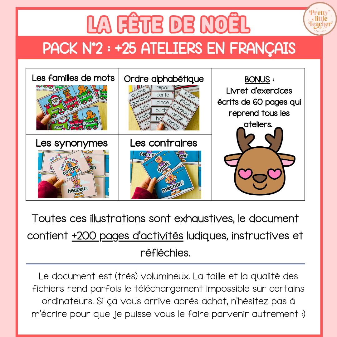 Pack 2 Français sur Noël