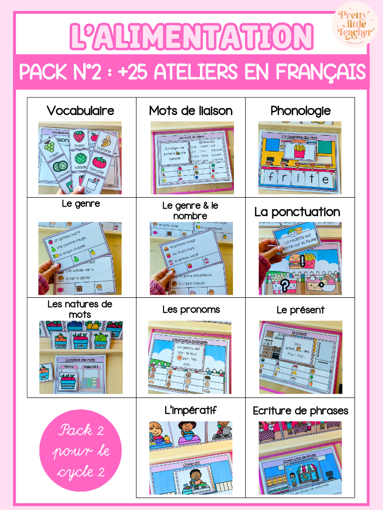 Pack 2 Français sur l'alimentation