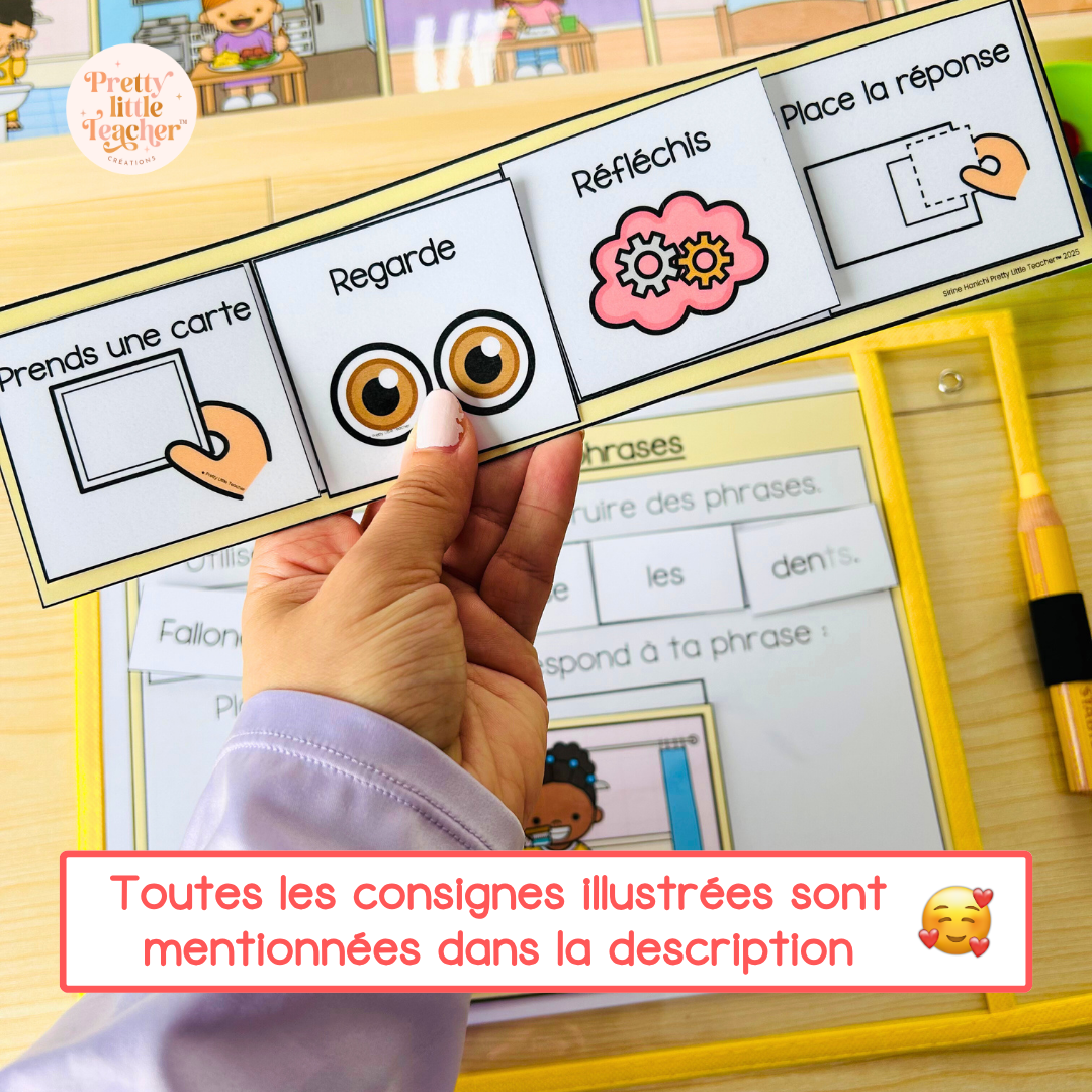 Les consignes en images - pictogrammes