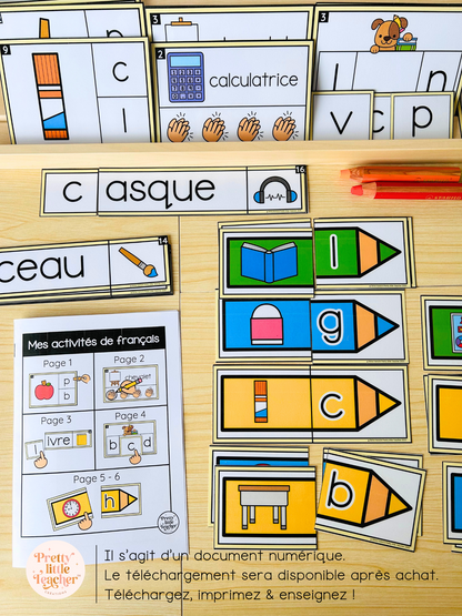 Mini Pack 1 Français sur l'école