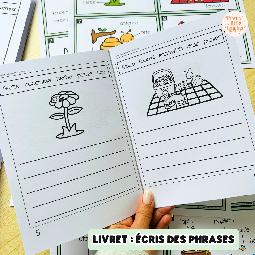 Activités de vocabulaire sur le thème du printemps
