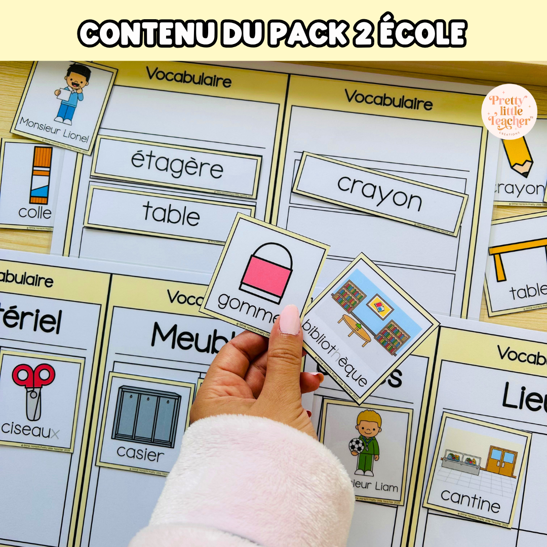 Pack 2 Français sur l'école