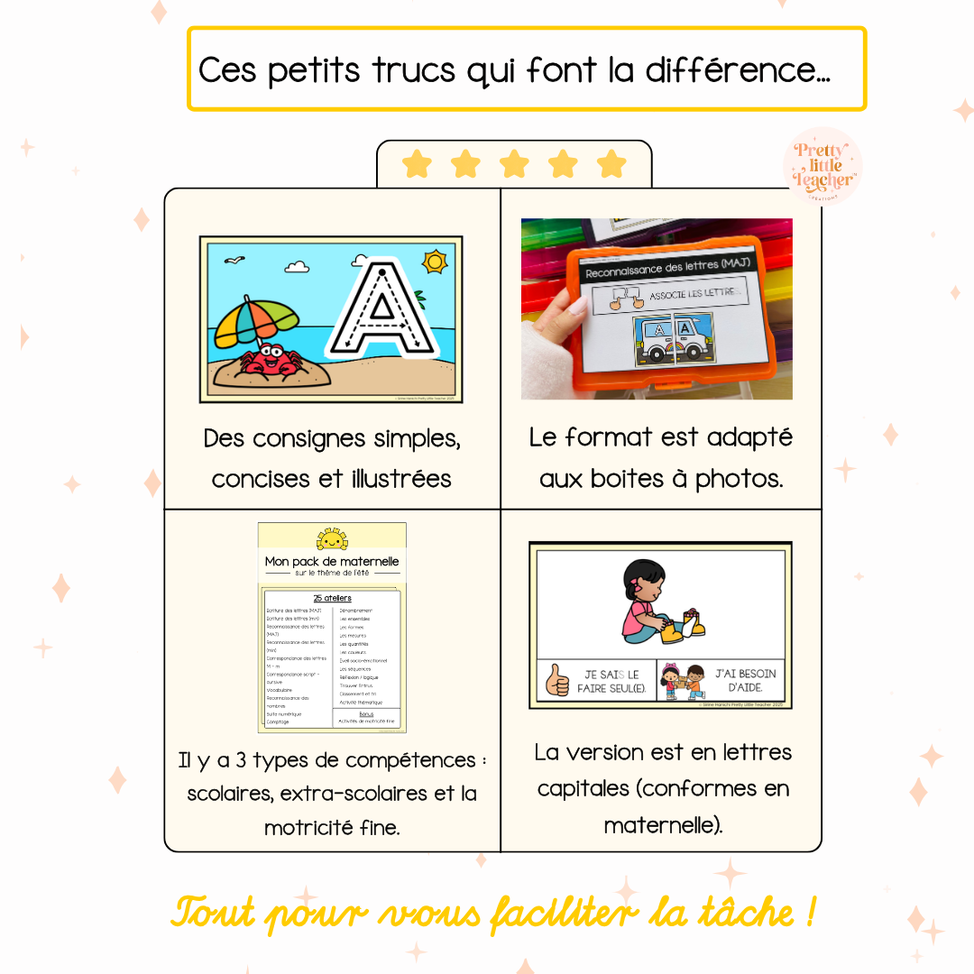 Pack Maternelle sur l'été