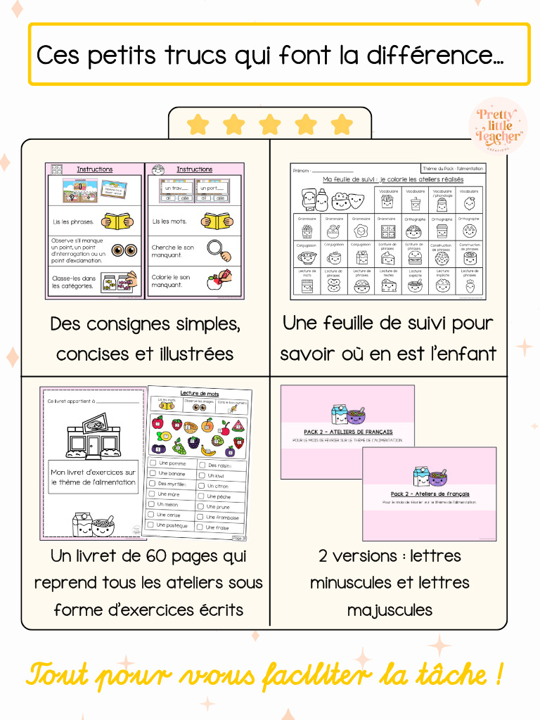 Pack 2 Français sur l'alimentation