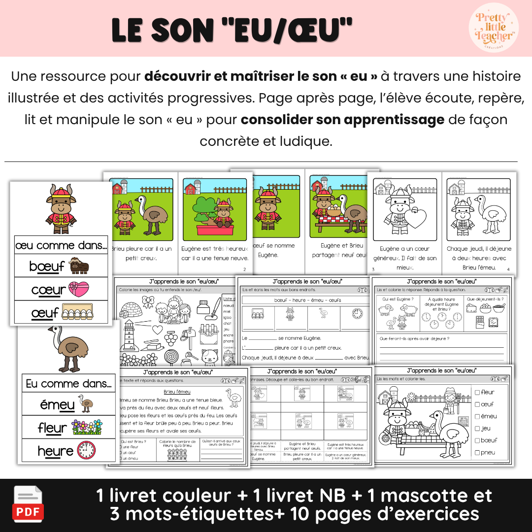 Pack Sons composés fréquents : 9 livrets de lecture + exercices