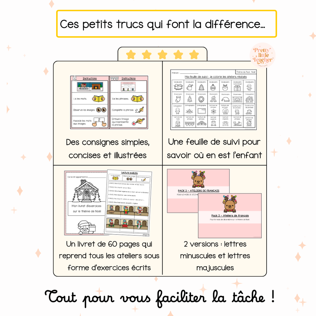 Tous les Packs 2 Français pour toute l'année