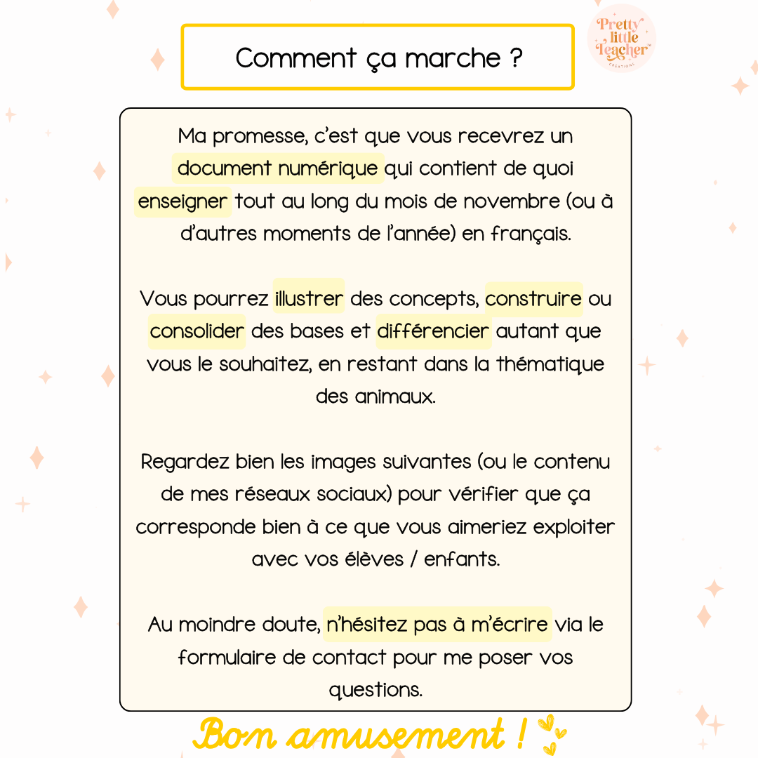 Pack 2 Français sur l'école