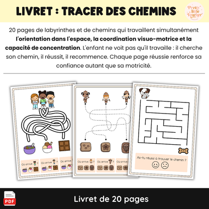 Pack de 4 livrets d'activités pour la maternelle : écrire, dénombrer et tracer